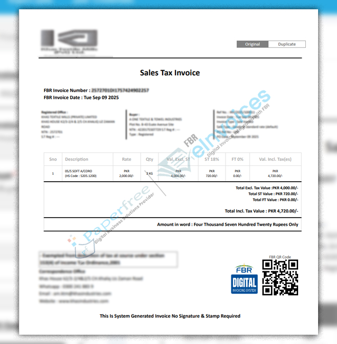 FBR Digital Invoicing Software